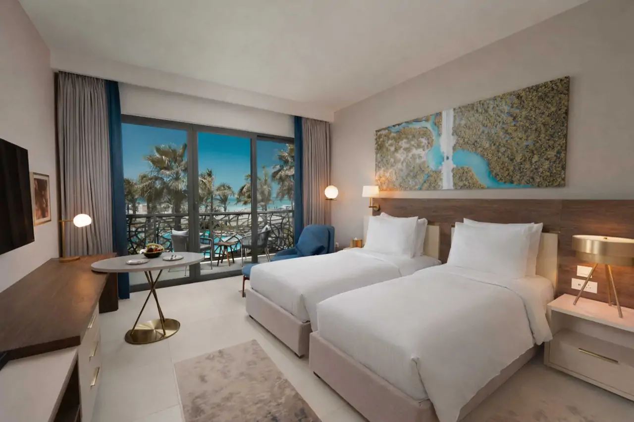 غرفة ديلوكس توأم بإطلالة على البحر